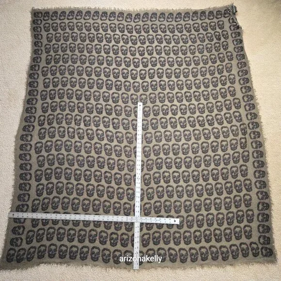 Zadag & Voltaire HUGE Scarf Delta Arty Skull Bronze - Picture 3 of 12